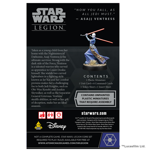 Star Wars: Legion - Asajj Ventress (Operative Expansion)