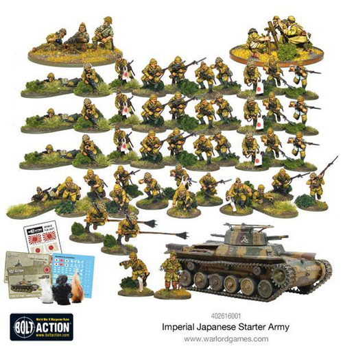 Bolt Action: Banzai! Imperial Japanese - Starter Army indhold