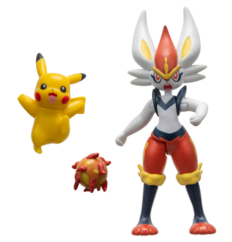 Pokemon: Battle Figure - Cinderace & Pikachu