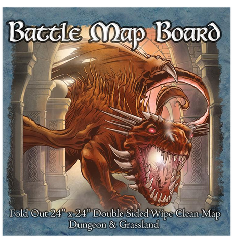 Battle Mat Board: Grassland & Dungeon