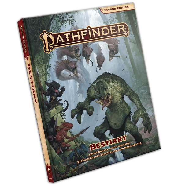 Pathfinder 2nd: Bestiary forside