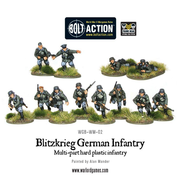 Bolt Action: Blitzkrieg! German Infantry indhold