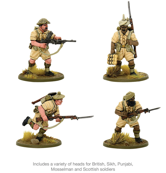 Warlord Games: Bolt Action - British 8th Army Infantry indhold