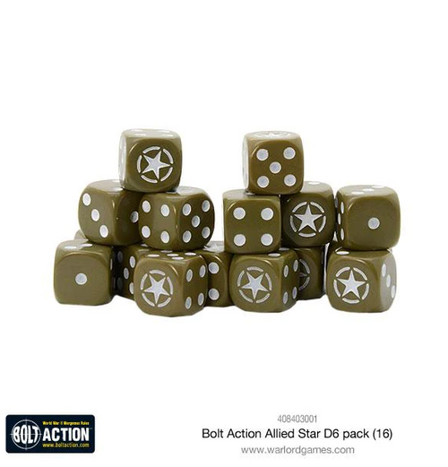 Bolt Action: Allied Star - D6 Dice Set (Eng)