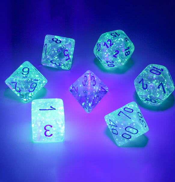 Borealis™ – Polyhedral Icicle/light blue Luminary 7-Die Set