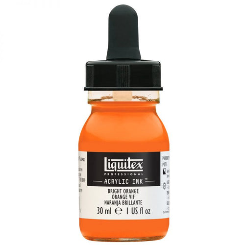 Liquitex Acrylic Ink - Bright Orange 30ml