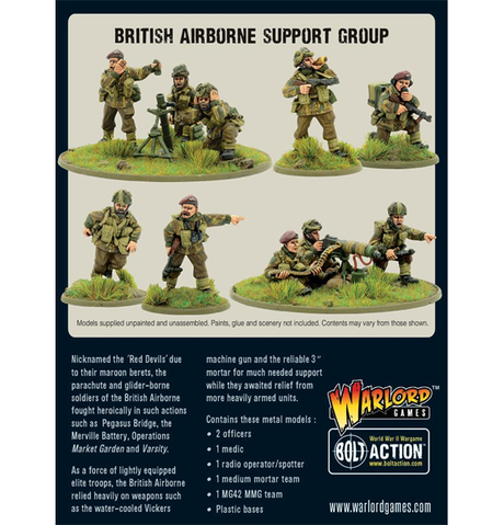 Bolt Action: British Airborne - Support Group bagside