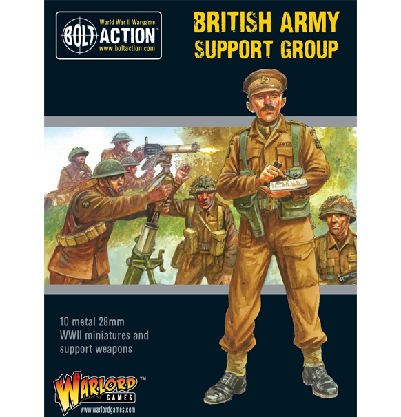 Bolt Action: British Army - Support Group forside