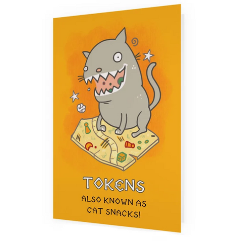 Postkort: Tokens - Also Known as Cat Snacks