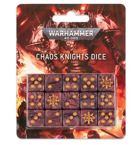 Warhammer 40k: Chaos Knights - Dice Set