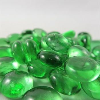 Chessex Glass Gaming Stones - Crystal Light Green indhold
