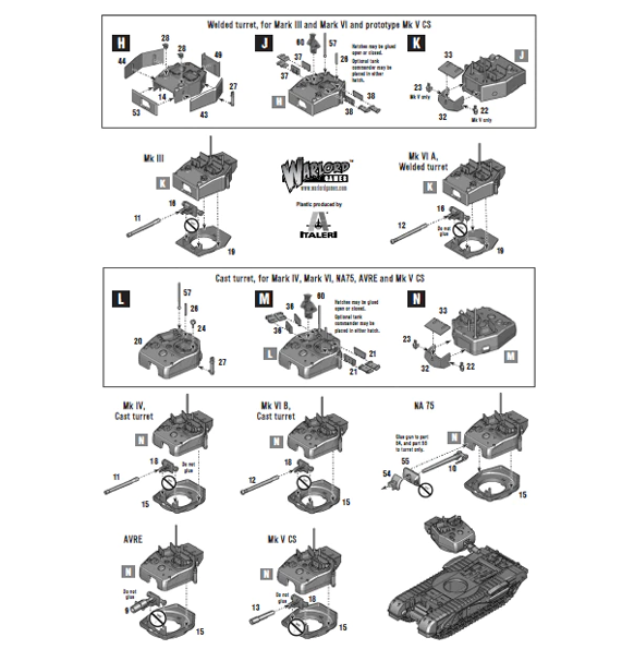 Bolt Action: Churchill Tank indhold