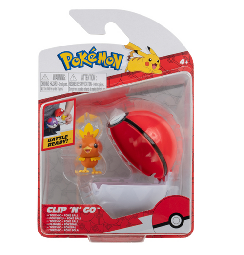 Pokemon: Clip n Go - Torchic & Poké Ball