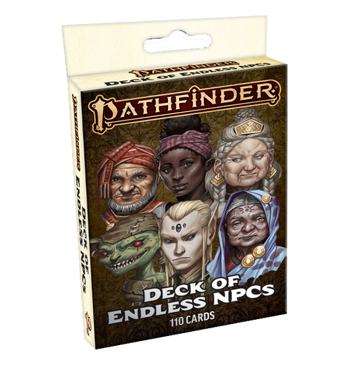 Pathfinder 2nd: Deck of Endless NPCs forside