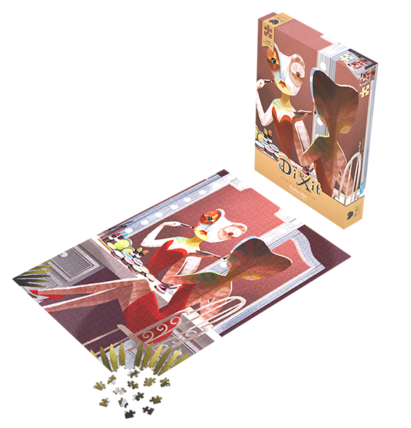 Dixit Puzzle: Chameleon Night - 1000 (Puslespil) indhold