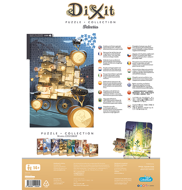 Dixit Puzzle: Deliveries - 1000 (Puslespil) bagside