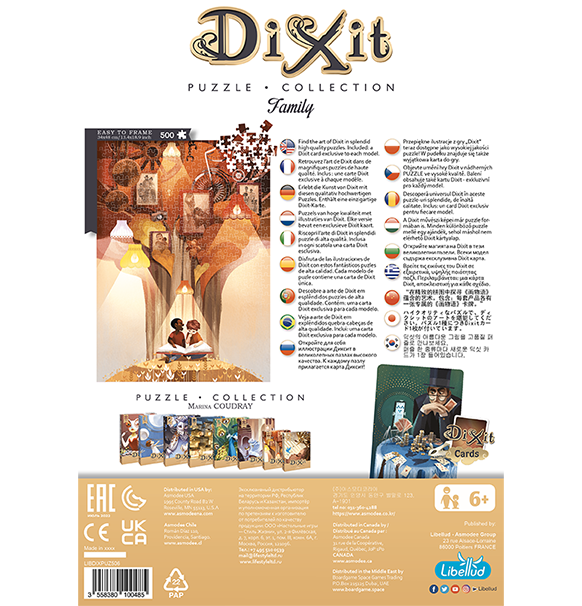 Dixit Puzzle: Family - 500 (Puslespil) bagside