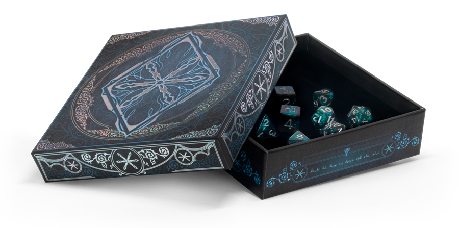 D&D: Icewind Dale - Rime of the Frostmaiden Dice Set - indhold