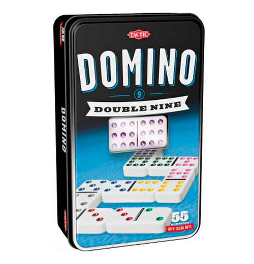 Domino Double Nine i tin æske