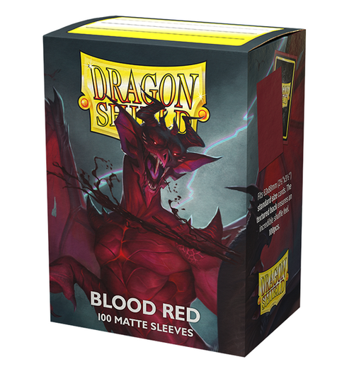 Dragon Shield: Matte Sleeves (100) - Blood Red 'Simurag' forside