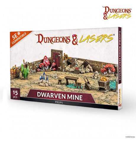 Dungeons & Lasers: Dwarven Mine Props forside