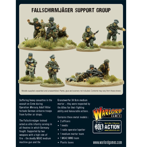 Bolt Action: Fallschirmjager - Support Group (Eng)