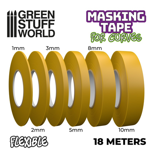 Green Stuff World: Flexible Masking Tape størrelser