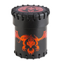 Flying Dragon Black & red Leather Dice Cup forside