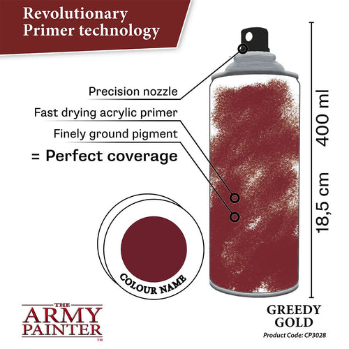 Army Painter: Greedy Gold Primer Spray