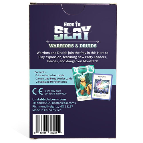 Here to Slay - Warriors & Druids (Exp) (Eng) bagside