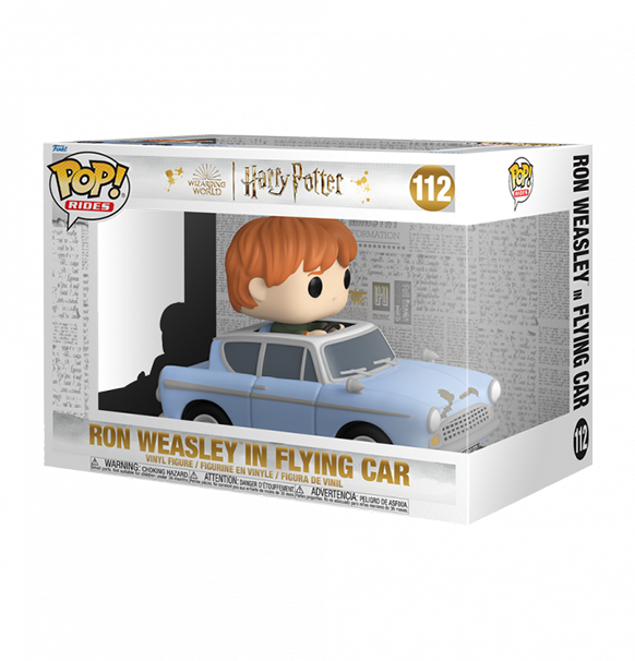 Funko POP! Rides - Harry Potter - Ron Weasley in Flying Car #112