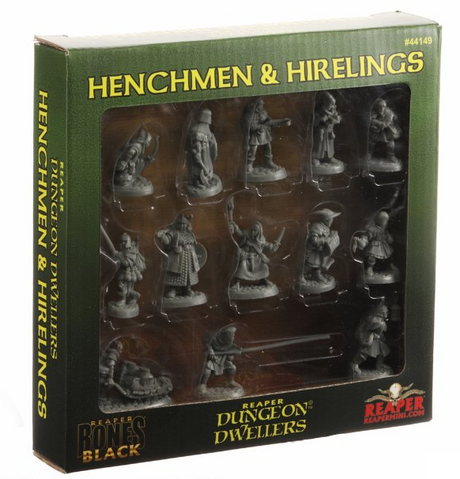 Reaper Bones Black: Henchmen and Hirelings - Boxed Set forside