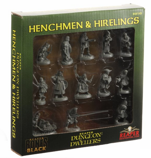 Reaper Bones Black: Henchmen and Hirelings - Boxed Set forside