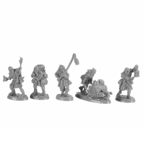 Reaper Bones Black: Henchmen and Hirelings - Boxed Set indhold