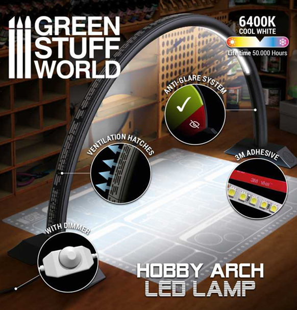 Green Stuff World: Hobby Arch LED Lamp - Darth Black