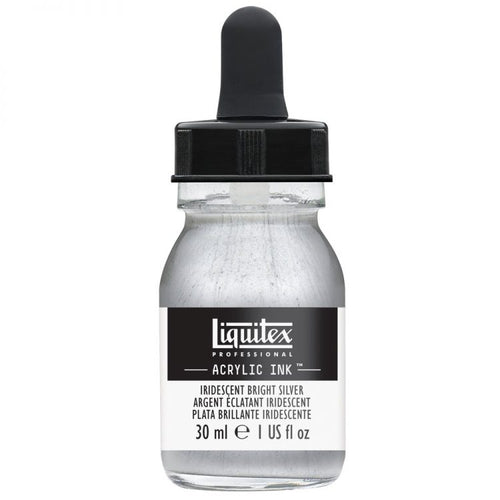 Liquitex Acrylic Ink - Iridescent Bright Silver 30ml