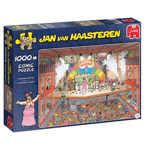 Jan Van Haasteren: Eurosong Contest - 1000 (Puslespil) forside