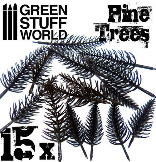 Model Pine Tree Trunks (15x)