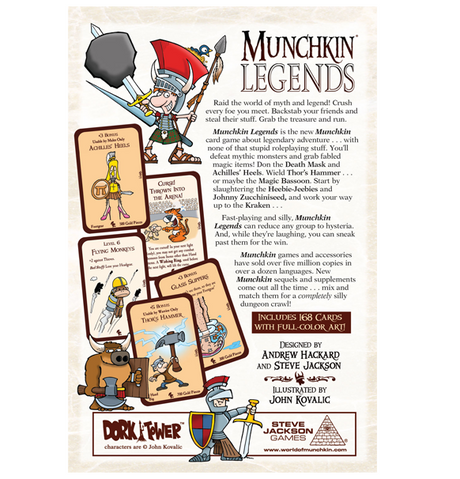 Munchkin: Legends bagside