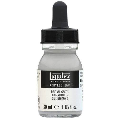 Liquitex Acrylic Ink - Neutral Gray 5 30ml