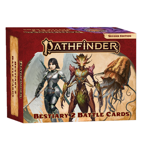 Pathfinder 2nd: Bestiary 2 - Battle Cards forside