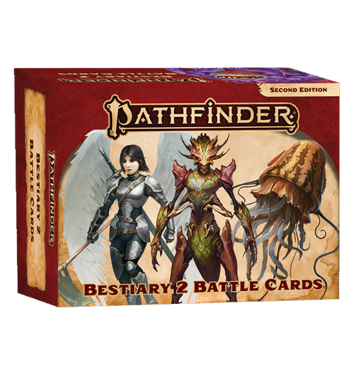 Pathfinder 2nd: Bestiary 2 - Battle Cards forside
