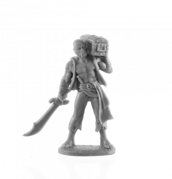 Reaper Bones USA: Pirate with Treasure Chest forside