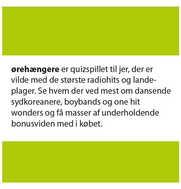Quickie: Ørehængere (Dansk) bagside