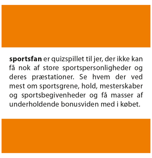 Quickie: Sportsfan (Dansk)