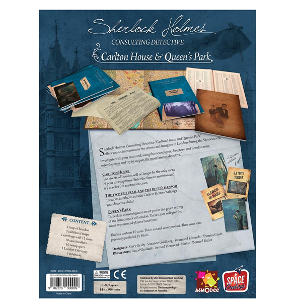 Sherlock Holmes Consulting Detective Carlton House & Queen's Park bagside