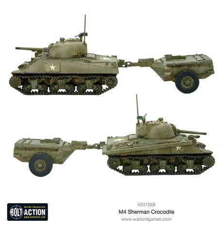 Bolt Action: Sherman Crocodile Flamethrower Tank indhold