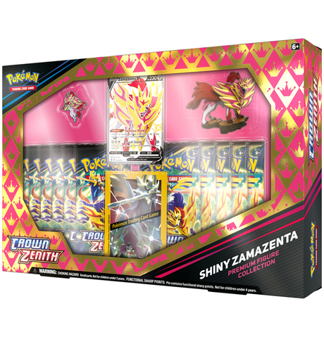 Pokemon Sword & Shield 12.5: Crown Zenith - Shiny Zamazenta Figure Box
