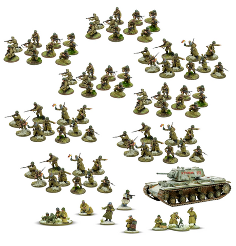 Bolt Action: Soviet Army Winter - Starter Army indhold