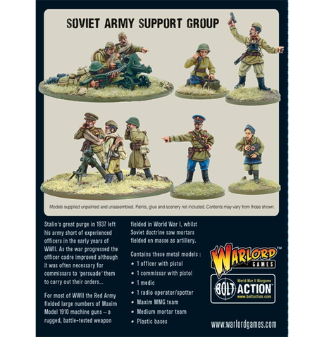 Bolt Action: Soviet Army - Support Group bagside